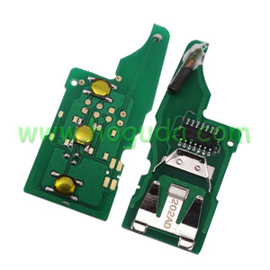 รีโมทคอนโทรลสำหรับ VW 2ปุ่มกุญแจ433MHz และชิปแก้ว ID48 5KO959753AB / 5KO837202AD - Product Image 1