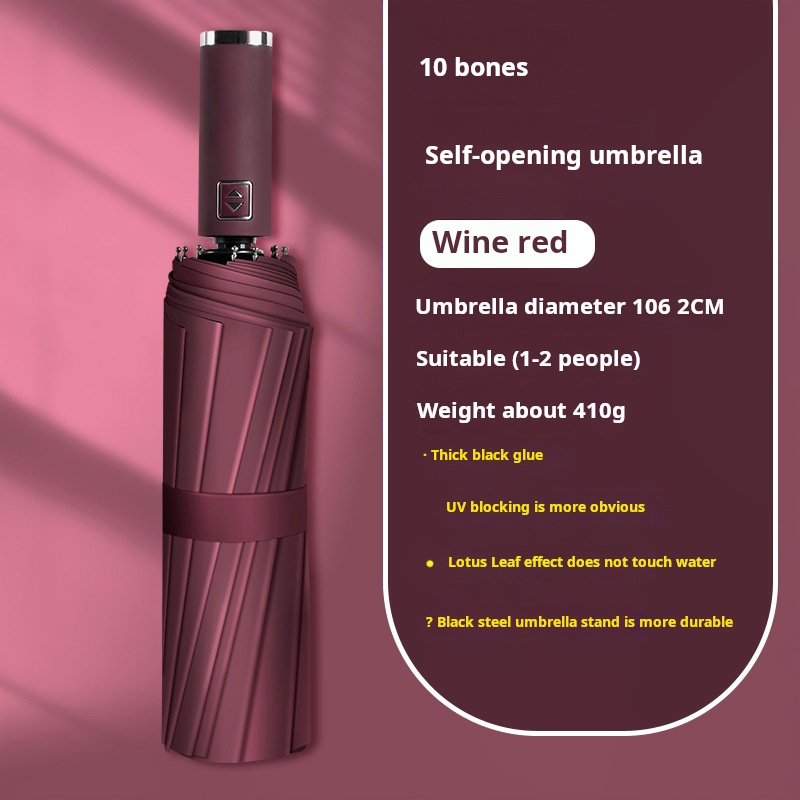 Parapluie automatique 10K (Rouge1)