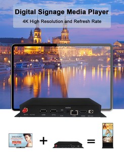 Android USB APP Control und Cloud Management Media Player Box mit CMS-Software für Advertising Player Digital Signage 4k