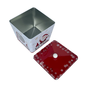 厂家直销圆形可叠放金属锡罐带盖存放方便 - Product Image 2