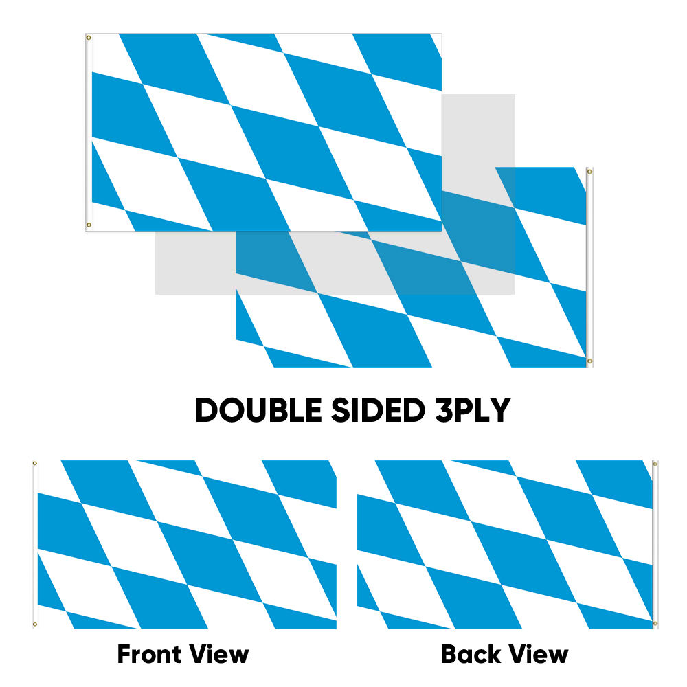 Drapeau bavarois à losanges