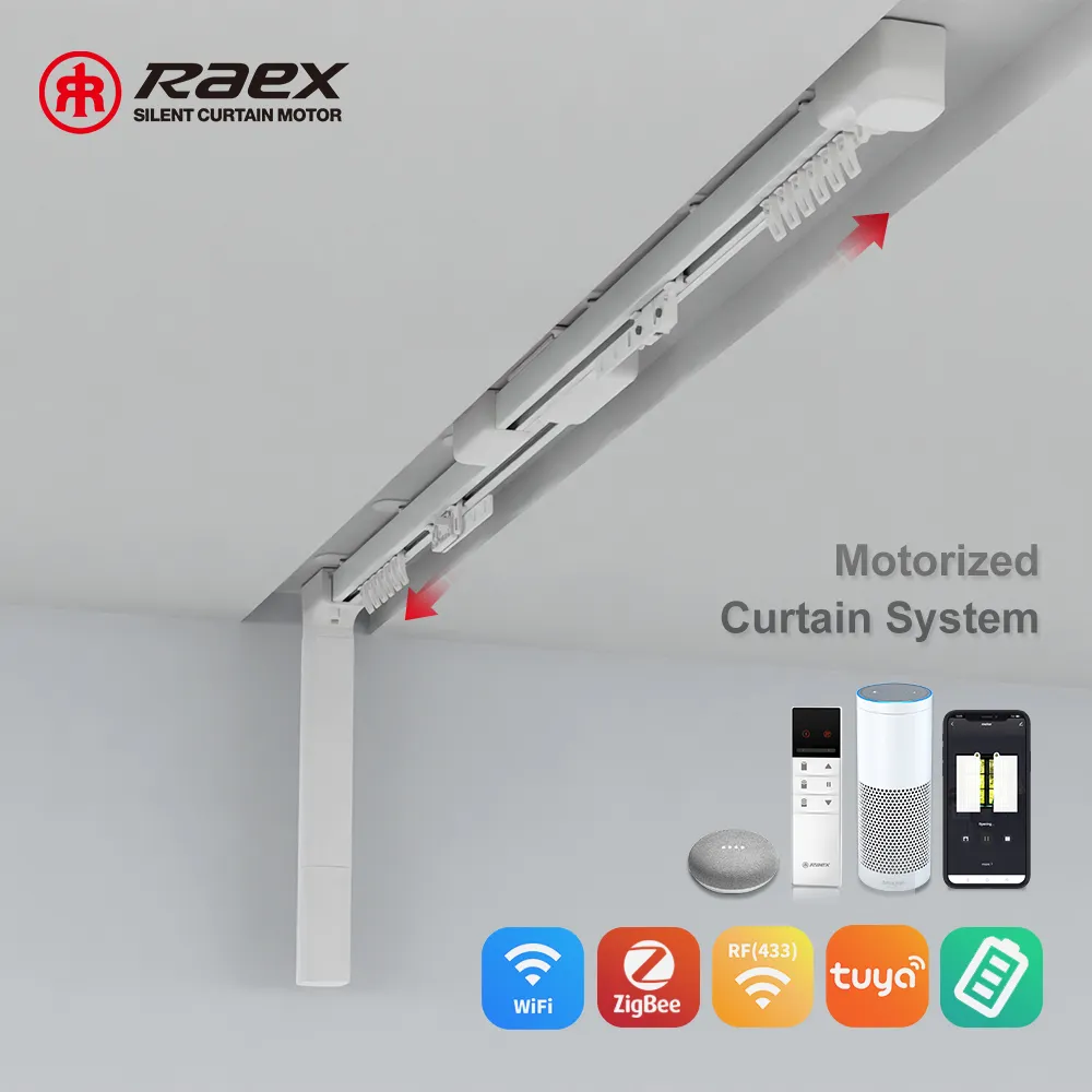 Rails à rideaux magnétiques Rod Runner Ceiling Hooks Track Heavy Duty Twisted Wave Telescopic Curtain Rails