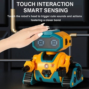 Intelligenter multifunktion aler RC-Roboter Toy Touch-Sensing 2.4G Fernbedienung programmierung Interaktiver Roboter mit Lichtsc haltung