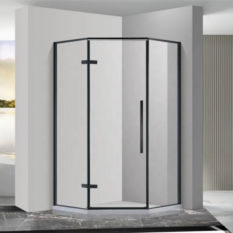 Ducha de fábrica, 304 ss, 180 grados, cabina de ducha, pivote para puerta de vidrio de baño