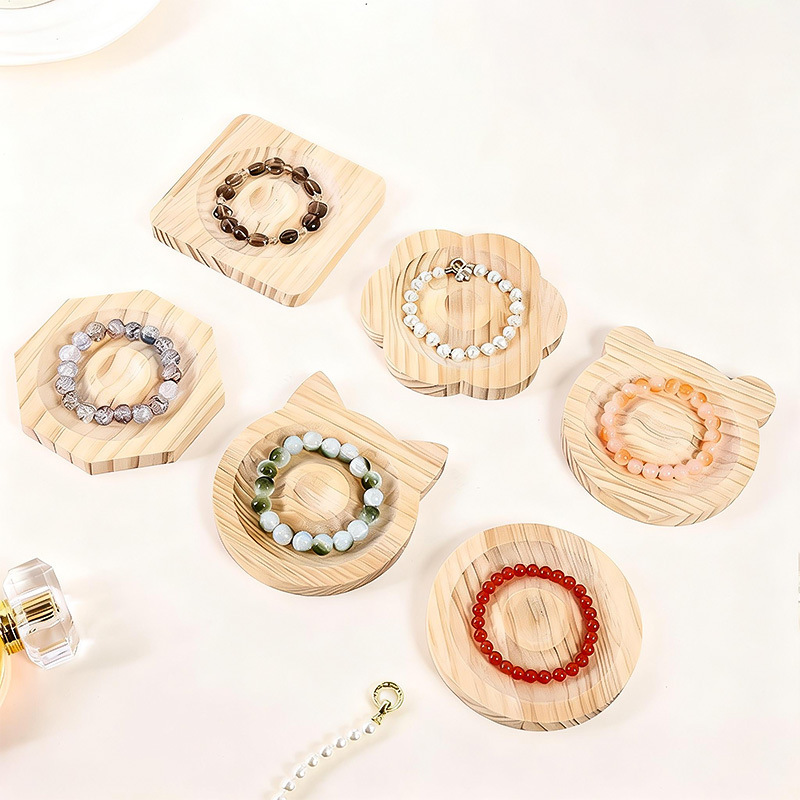 Ensemble de bracelets en bois (6 pièces)