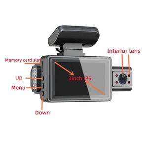 Wifi 3 "Lcd Display Mirror G-sensor Car Dash Cam Dual Lens Traffic Recorder Camera Vehicle Tools Black Box con Ir Night - Product Image 5