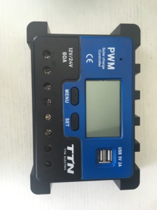 60A 12V/24V Частота ШИМ контроллер 12v, системы Улавливателя солнечной энергии с pwm регулятором солнечного заряда контроллер - Product Image 6
