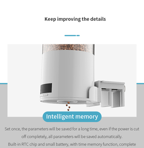 Aquarium <span class=keywords><strong>Feeder</strong></span> tự động hoàn toàn kín thông minh lập trình công suất lớn định lượng cho ăn dẫn màn hình điện kép - Product Image 6