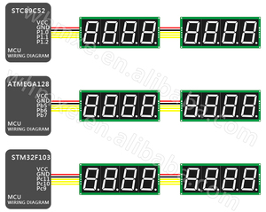 LED-595-081 Rote Farbe 0,8 Zoll 1-stelliges LED-Digital röhren segment Statisches Laufwerk 74 HC595 Anzeige modul - Product Image 6