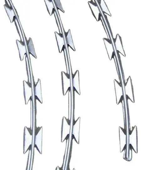 شبكة حافة ملحومة مربعة الشكل شفرات شفرات أسلاك حافة BTO-22 شبكة أسلاك حافة من الفولاذ المقاوم للصدأ