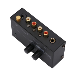 Preamplificador de preamplificador de fono ultracompacto con controles de nivel y volumen Entrada y salida RCA 1/4 - Product Image 4