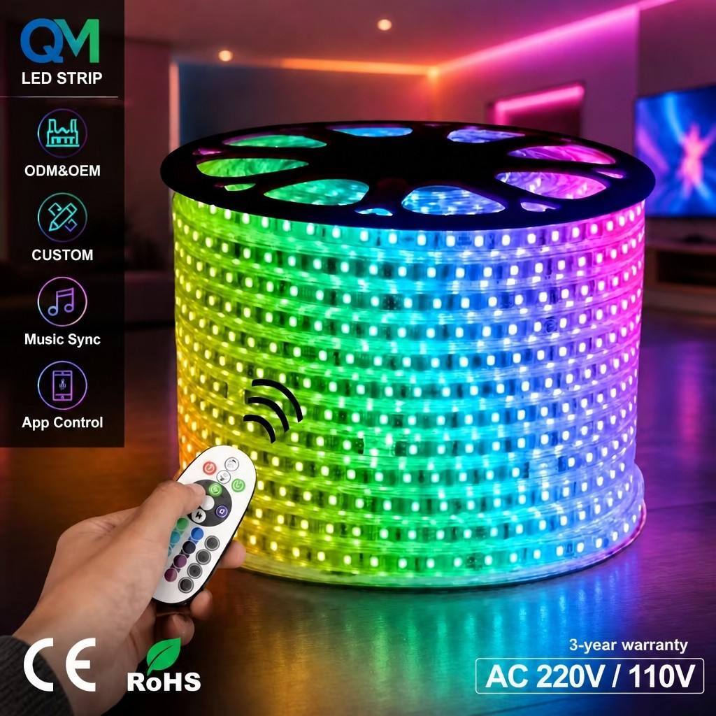 220V-RGB-5050-60led/M-IP65