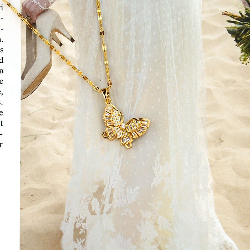Bright Stone Butterfly Gold