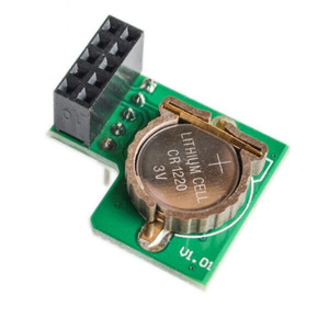 Modulo Raspberry Pi RTC modulo DS1307 Real Time Clock con batteria a pipistrello e a gettoni scheda PCB verde DS1307 per Raspberry Pi