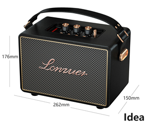 Boombox ไร้สายแบบพกพาพร้อมที่จับ DSP ไอเดียเอาต์พุต80วัตต์คอลัมน์คอมพิวเตอร์กันน้ำได้ลำโพงซับวูฟเฟอร์เล่นเพลงกลางแจ้งของขวัญที่สมบูรณ์แบบ - Product Image 2