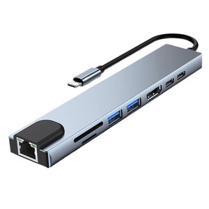 热卖8合1 Usb 3.1 c型集线器适配器，适用于MacBook Pro笔记本电脑扩展坞电脑配件 - Product Image 4
