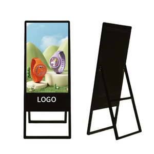 Cartel de señalización digital Soporte de piso Android Pantalla de señalización digital portátil Pantalla de publicidad para tienda - Product Image 1
