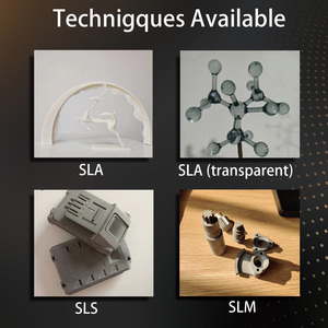 透明树脂SLA 3D打印用于视觉模型、小雕像和原型哑光/光泽表面抛光3D打印 - Product Image 2