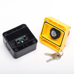 High Quality 68*51mm Plastic <strong>Control</strong> <strong>Box</strong> Emergency Stop <strong>Button</strong> <strong>With</strong> <strong>Key</strong> <strong>Button</strong> 1NO <strong>Switch</strong> <strong>Box</strong> - Product Image 3