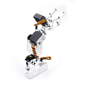 RoboWiz DIY 3DOF 3-Achsen-Metallroboter Mechanischer Arm mit Greifer klemmens atz