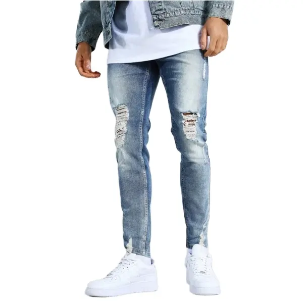 2022 plus récent conçu mode jeune Style hommes jean populaire couleur vive Slim Fit pantalon jean pantalon Denim mince maigre bas