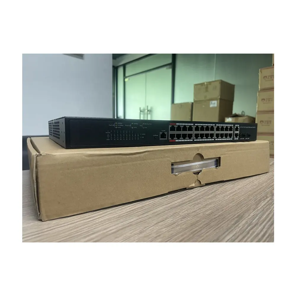 PFS4428-24GT-370 Base-X Combo IEEE802.3af/на уровне 2 управление сетью Da hua Управляемый гигабитный 24-портовый коммутатор PoE