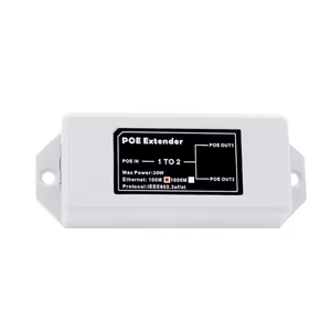プラスチック10/100Mbpsネットワーク30W POEエクステンダー2*10/100M出力および1つの入力ポートサポートIEEE802.3Af/At PoE標準リピーター - Product Image 1