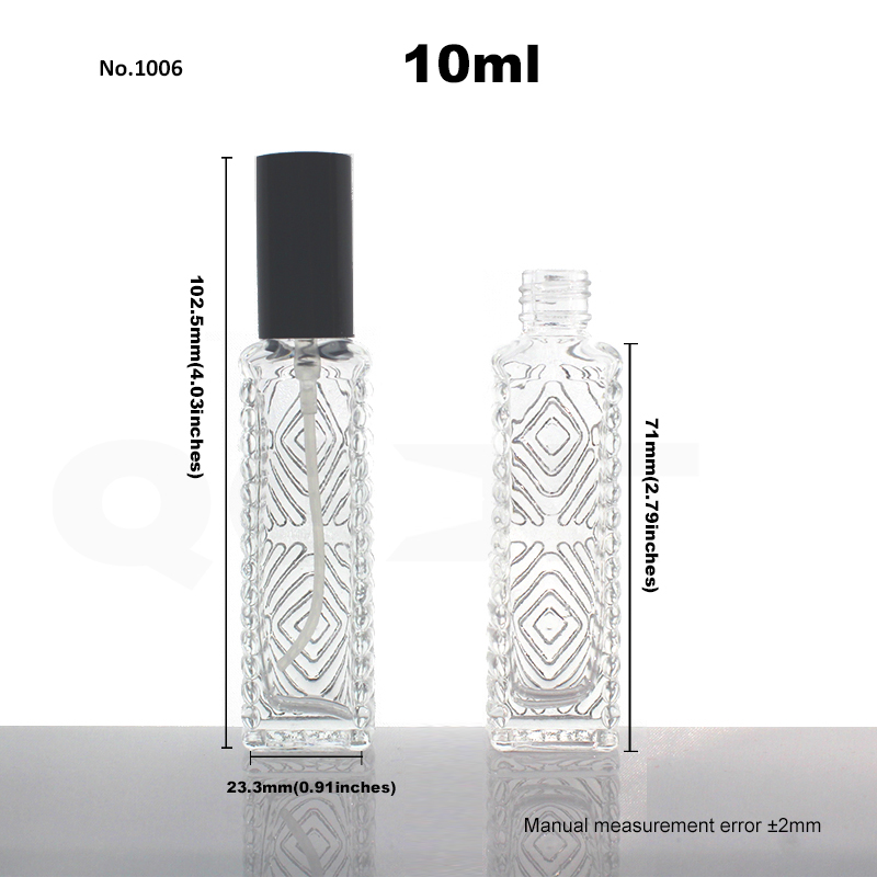 No.1006 10ml perfume bottle+spray+cap