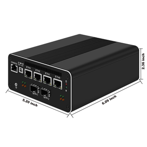 OEM 13th InteI I5 I7 1335U/1355U 2 * DDR5 4*2.5G Lan SFP X86 Router Console Pfsense Firewall Mini PC nuovo Computer di rete - Product Image 3