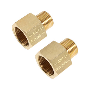 G3/4CO2タンクシリンダーからW21.8-14 CGA320への変換アダプター充電用CO2タンクレギュレーター - Product Image 4
