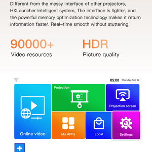 Android 10 Mini proyector LED Nuevo LCD HD 720P Soporte 4K 6K Decodificación de video 1080P Entrada HD Beamer WIFI Inalámbrico Nuevo proyector - Product Image 5