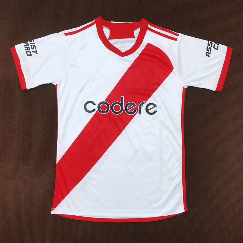 Camisa de tiempo tailandesa 1,1 camiseta de futbol River Plate Soccer Jersey plate futbol kit futbol Jersey camisetas 2023 2024