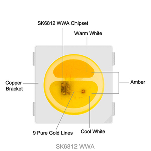 Ayarlanabilir RGB LED çip WS2812B SK6812 SK9822 APA102 APA107 dahili ic smd ws2812b 5050 rgb smd led - Product Image 4