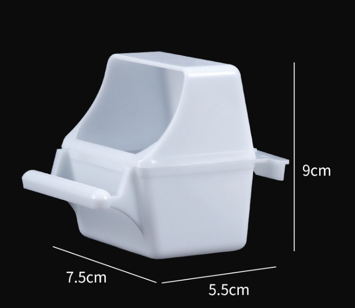 Caja de comida colgante blanca