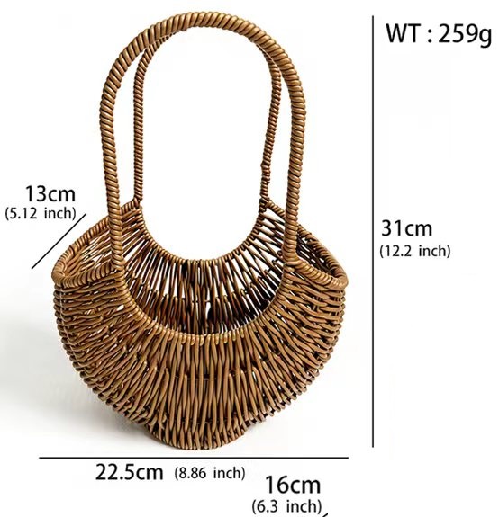 Brown L23 W13 H31