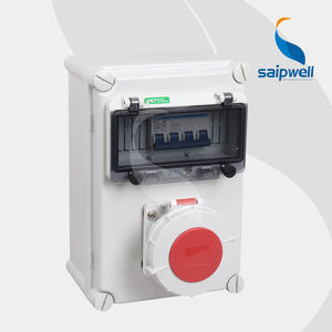 16A 32A 63A Tragbare industrielle Steckdosen box IP66 Stapelbare Kombination sbox mit innerer Verkabelung SAIP-Kombination sockel box