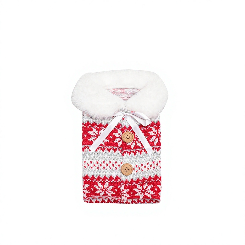 Ensemble de vin rouge de Noël - motif flocon de neige