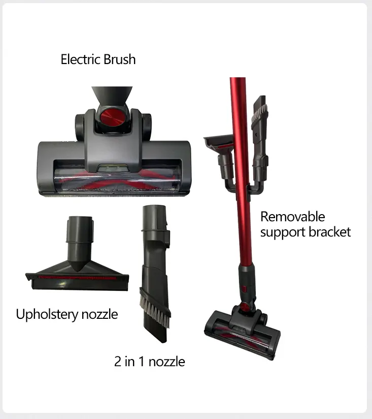 Portable Handheld Stick Cordless 500W Electric Brushless Motor Vacuum Cleaner