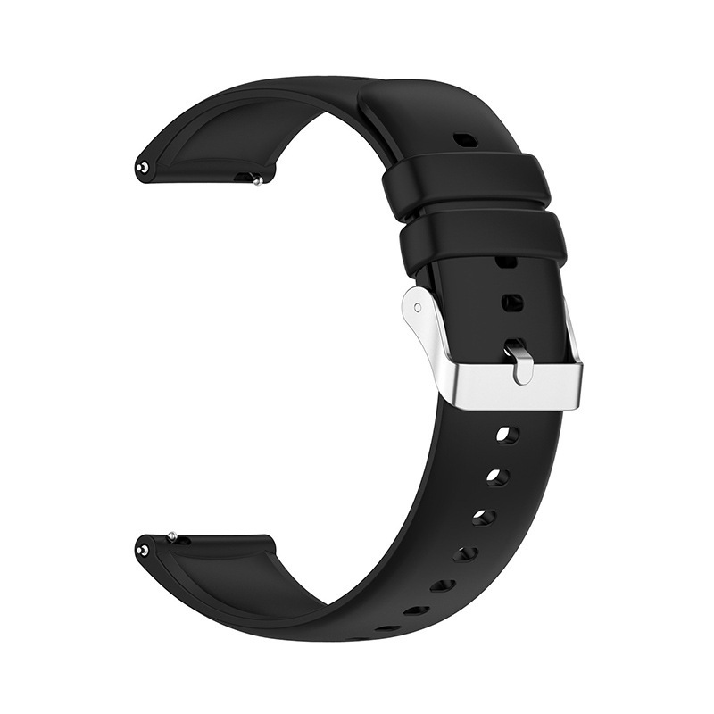 Ceinture noire C1-boucle argentée