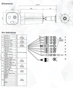 Telecamera di sicurezza a doppio obiettivo a doppio obiettivo a rilevamento termico a lungo raggio 4MP + 640x512 IP67 Bi-spettro - Product Image 4