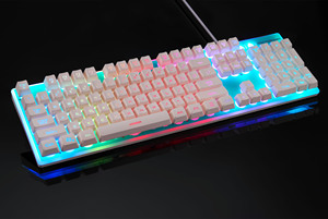 Teclado retroiluminado RGB para juegos de ordenador, moldeado por inyección, hebreo, para portátil - Product Image 4