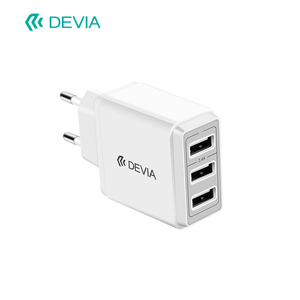Devia <strong>17W</strong> Fast <strong>Charger</strong> White EU 5V 3.1A 3USB ABS PC Fireproof Quick Phone <strong>Charger</strong> for Mobile Phone Use Packed in Box - Product Image 2