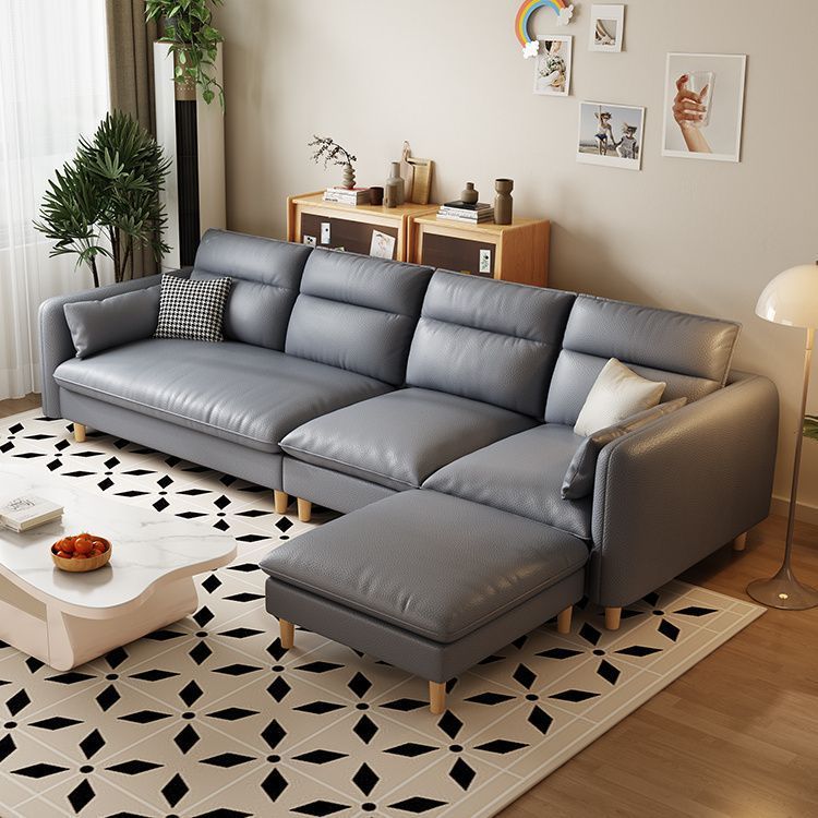 Gris Fantôme (Cuir Gratté) Type Éponge