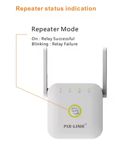 เราเตอร์รีพีทเตอร์ Wi-Fi ไร้สาย2.4G ตัวขยายสัญญาณ WiFi 802.11N /b/g อุปกรณ์ขยายสัญญาณไวไฟ - Product Image 4