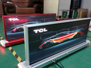 Esposizione principale superiore del Taxi di scorrimento programmabile all'aperto impermeabile dell'esposizione del messaggio dello schermo del Taxi di pubblicità del tetto dell'automobile - Product Image 3