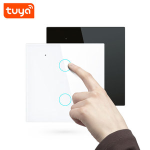Sistema de automatización inteligente para el hogar, Interruptor táctil de pared de alta calidad, 2 entradas, EU, Tuya, Wifi, compatible con RF, 433Mhz, PST-WT-E2 - Product Image 2