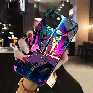 TPU temperli cam Anime telefon kılıfı Manga bireysel tasarım renkler kapak kabuk iPhone 15 14 13 Pro Max - Product Image 3