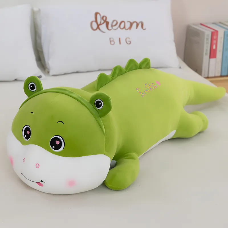 Hot Selling New Plushies Toy Doll Rabbit Fur Material Cute And Smooth Crouching Dinosaur Doll Children's Doll Bedroom Decoration