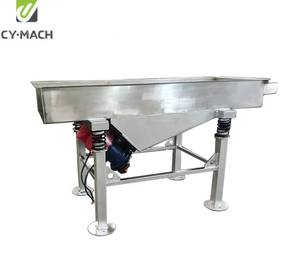 CY-MACH однослойный порошок кремниевый песок речная Песочная транспортная сепаратор для удаления магнитного железняка прямоугольный линейное вибросито экран - Product Image 3