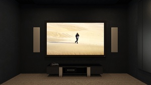 Pantalla de proyección de marco fijo: material de alta ganancia/rechazo de luz ambiental (ALR) de 140 ", pantalla montada en la pared/techo - Product Image 3